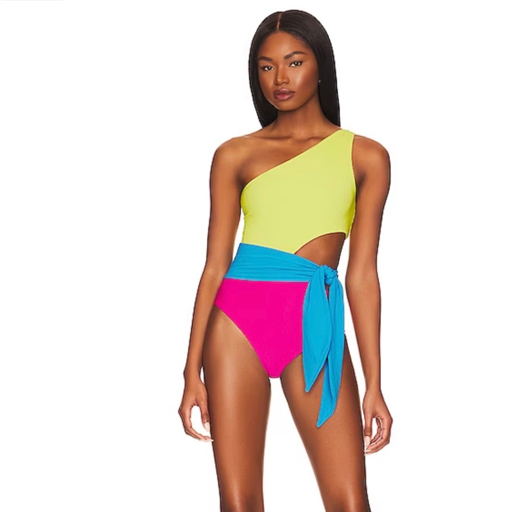 Beach Riot swim suit brand new with tags! Stunning Carlie retro bright